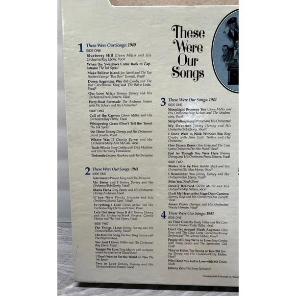 Those Were Our Songs The Early 40s Readers Digest RCA 7 LP Record Box Set